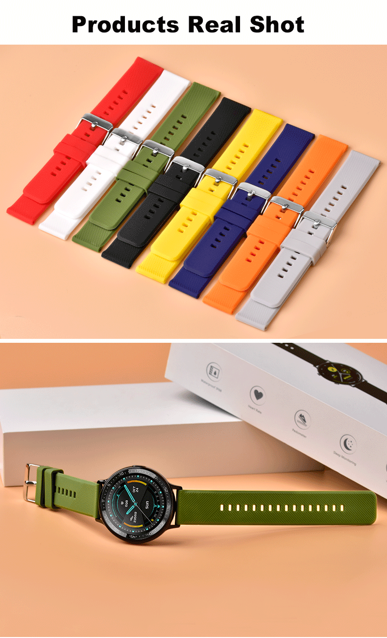 bracelets de montre en silicone pour hommes