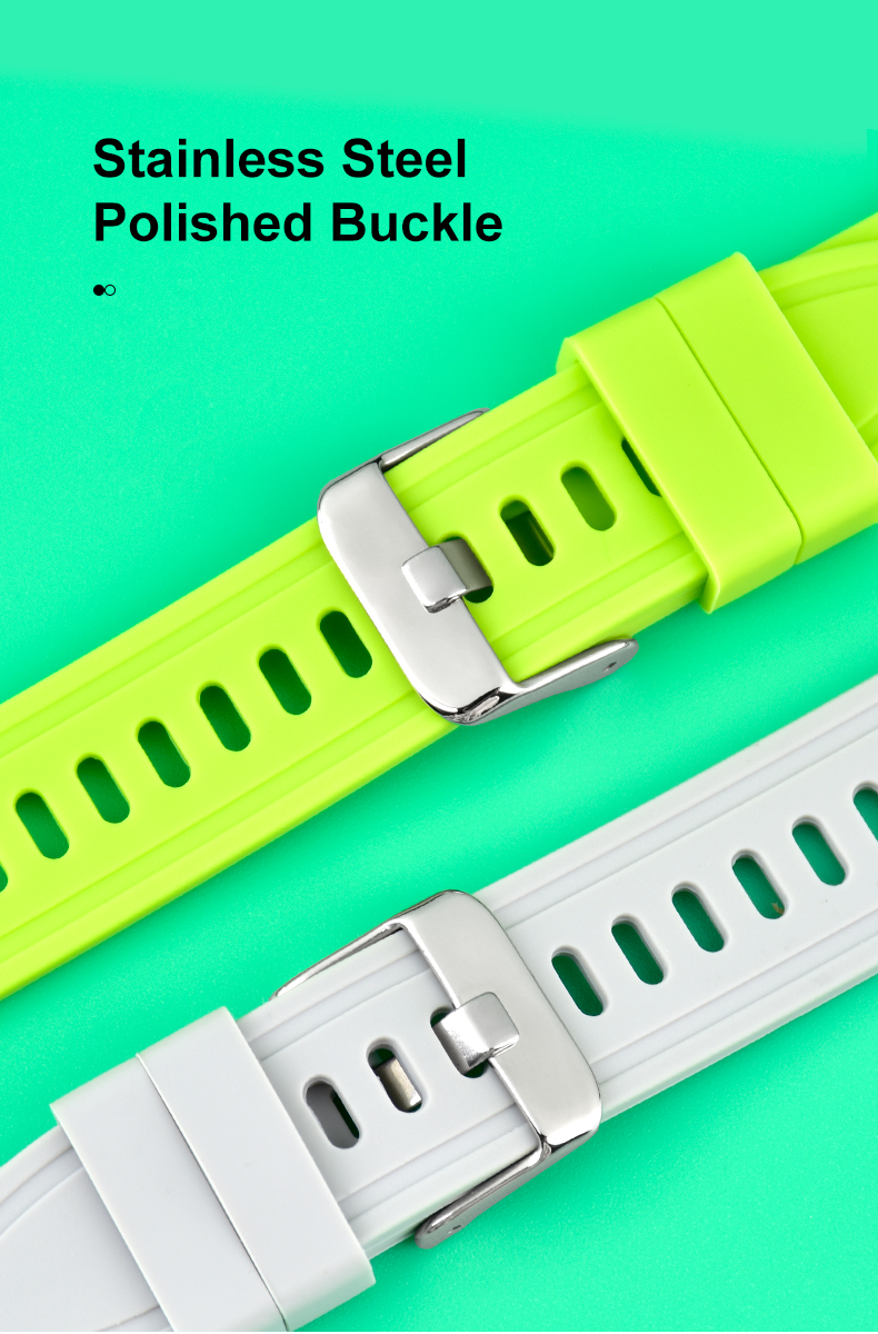 Bracelets de montre 18 20 22 mm, bracelet en silicone