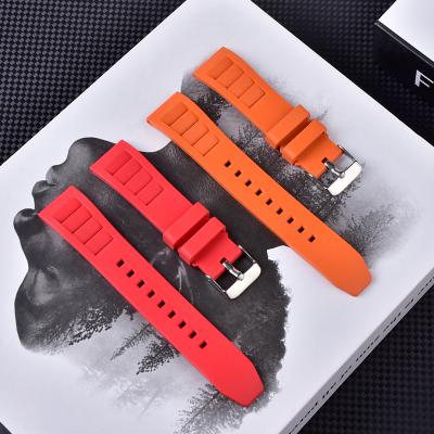 Soft FKM Rubber Watch Strap 20mm 22mm